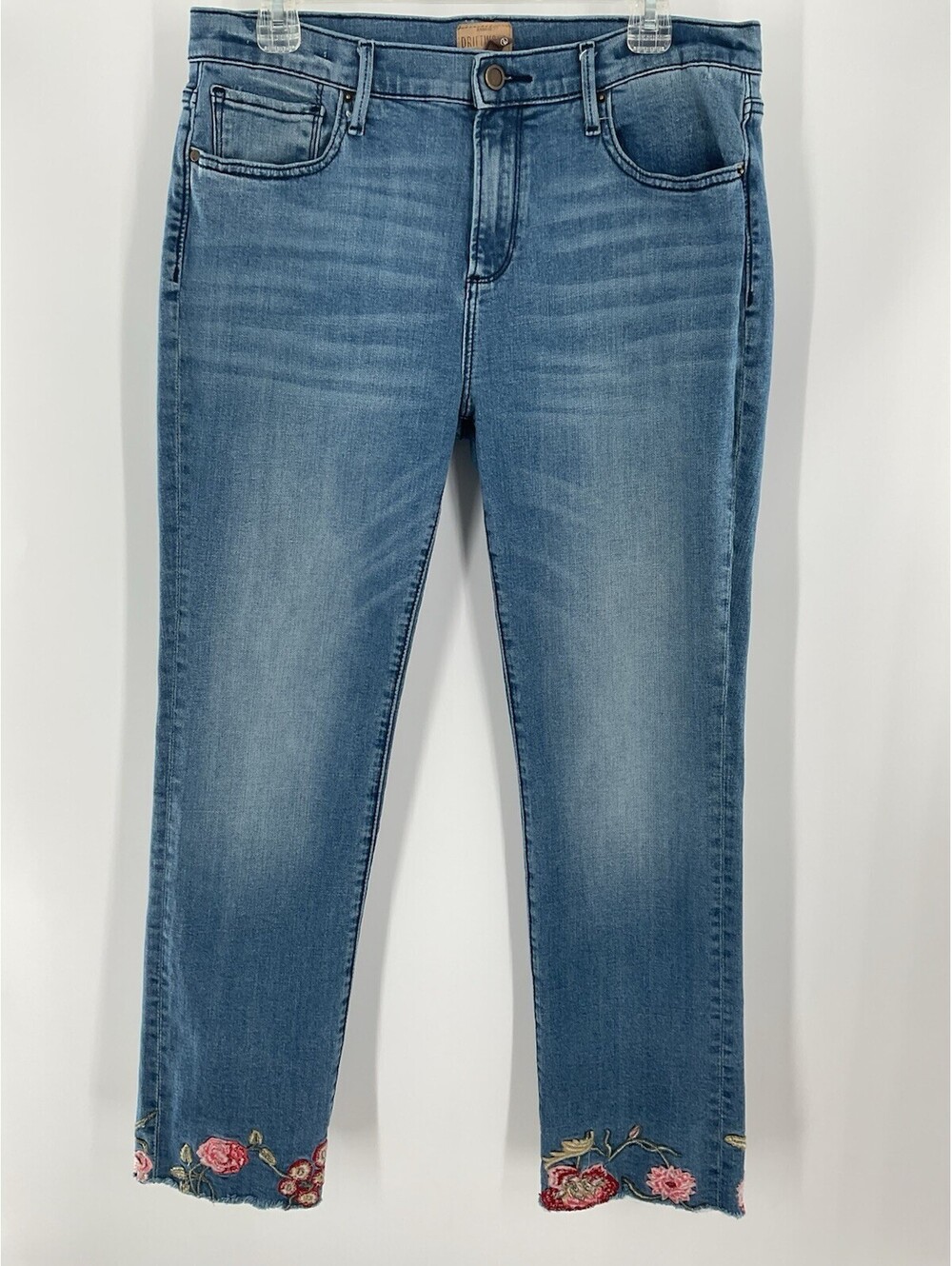 Driftwood Jackie Kropp Classic Fit Women’s Size 32 Cut Off Embellished Jeans 112